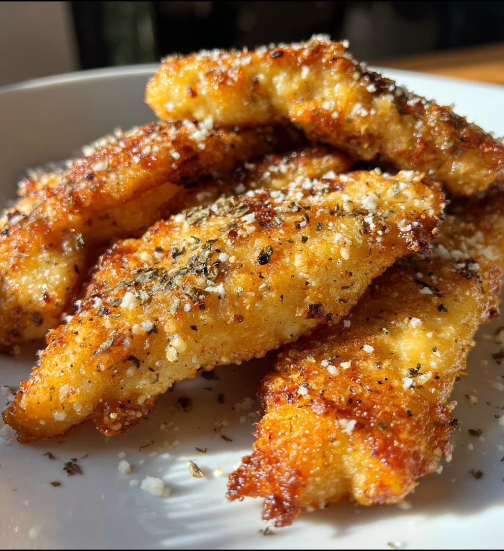 lemon garlic parmesan chicken tenders - detail 1