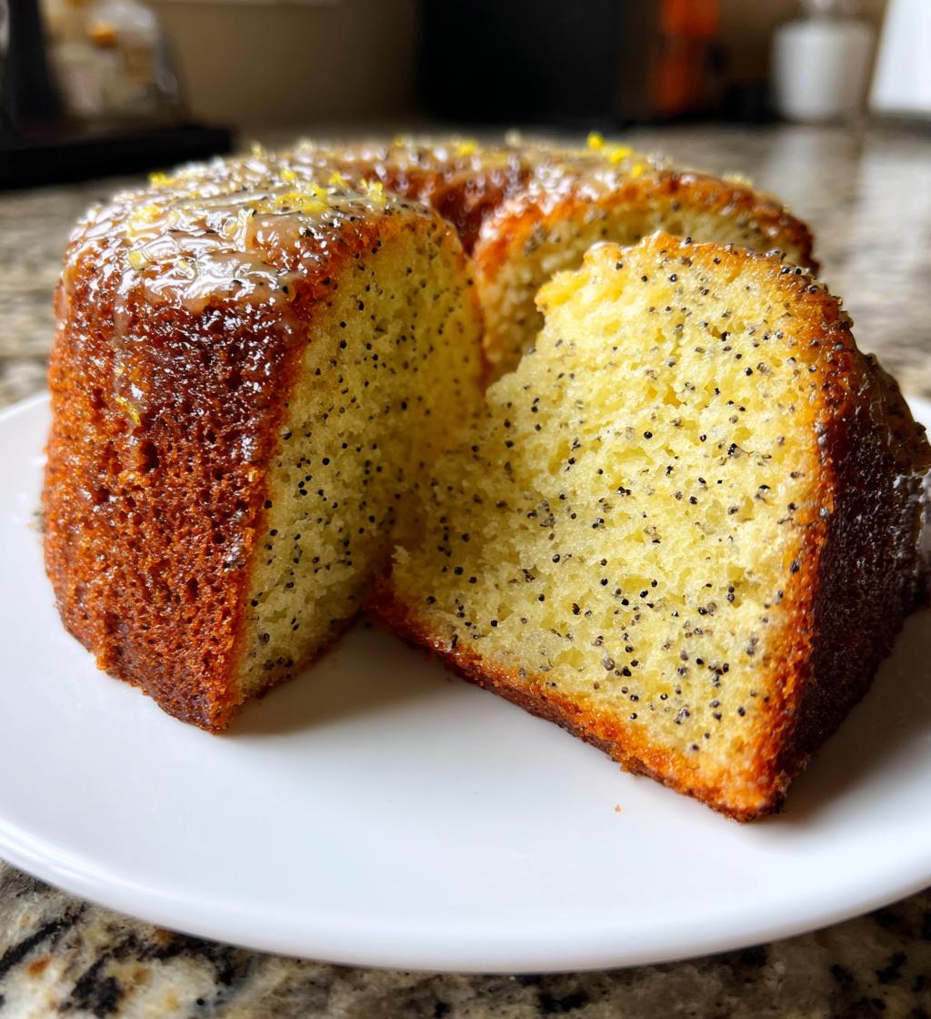 lemon poppy seed cake - detail 1