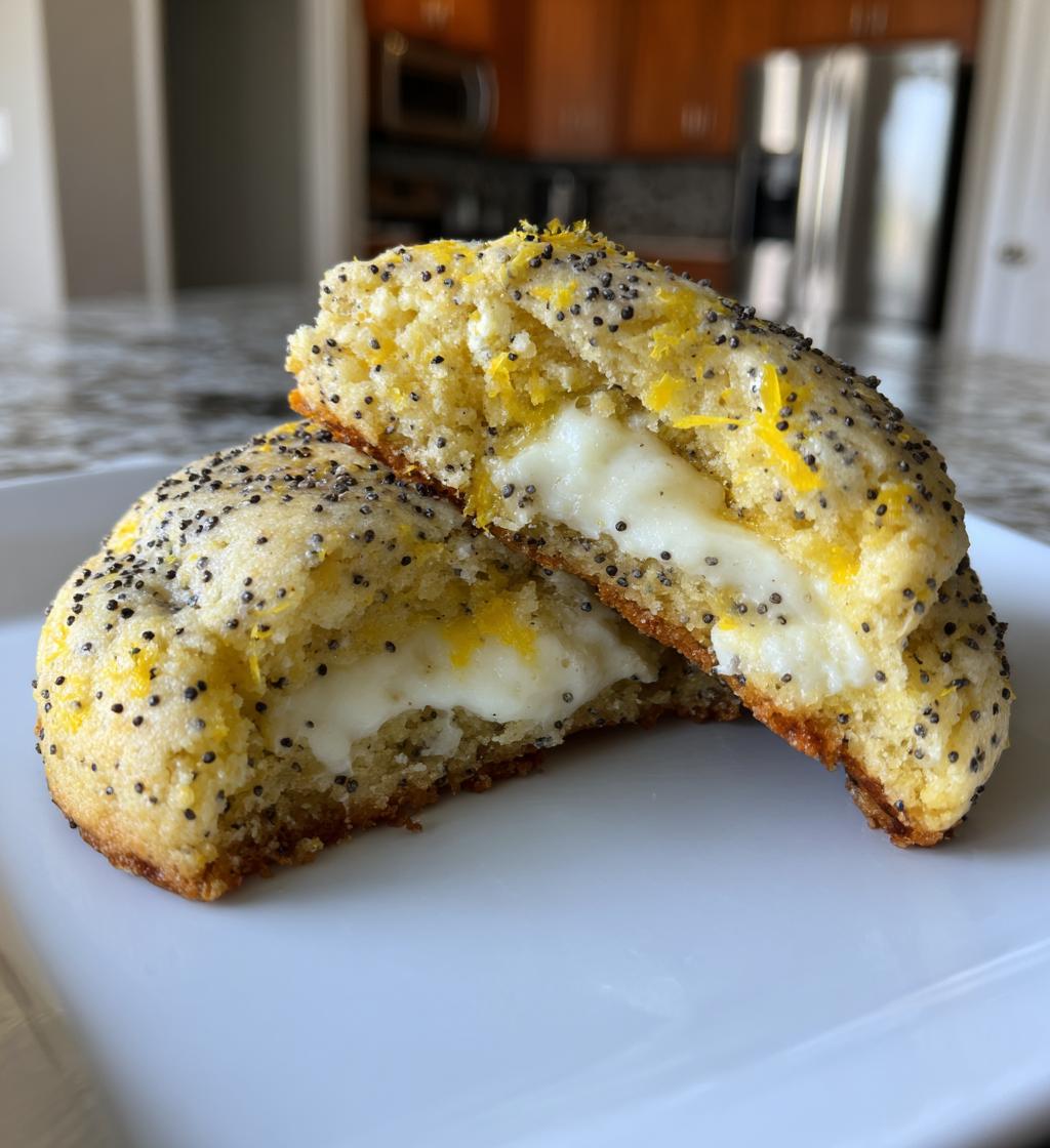 lemon poppy seed cheesecake cookies