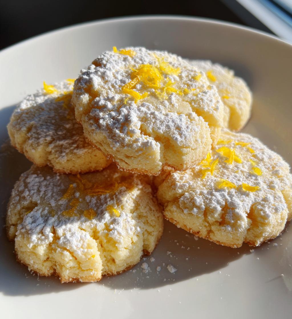 lemon shortbread cookies - detail 1
