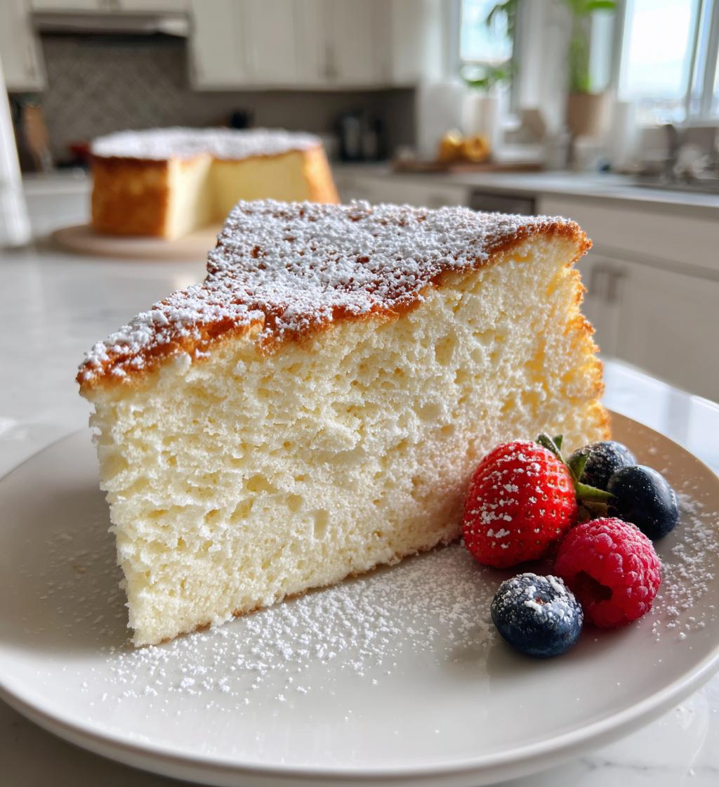 light fluffy yogurt cloud cake - detail 1