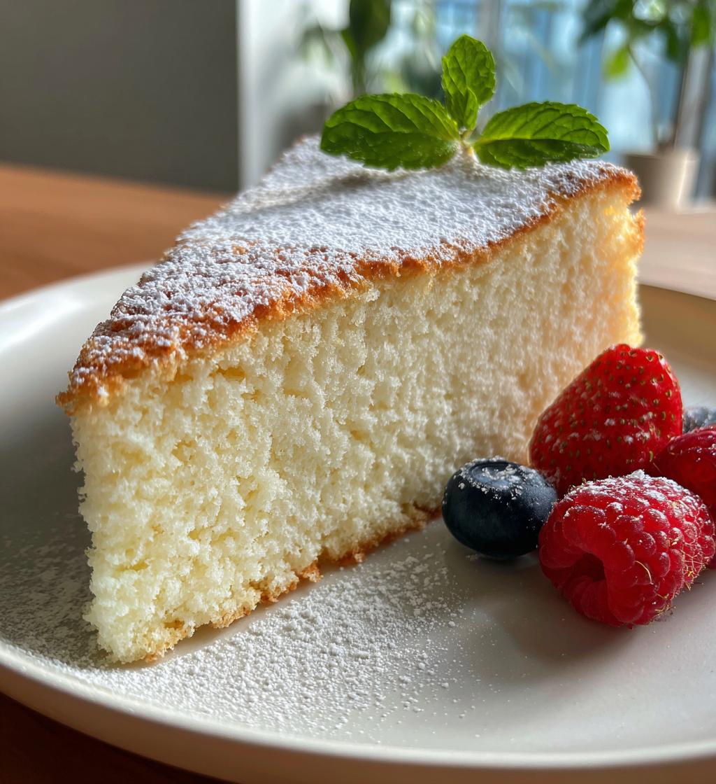 light fluffy yogurt cloud cake