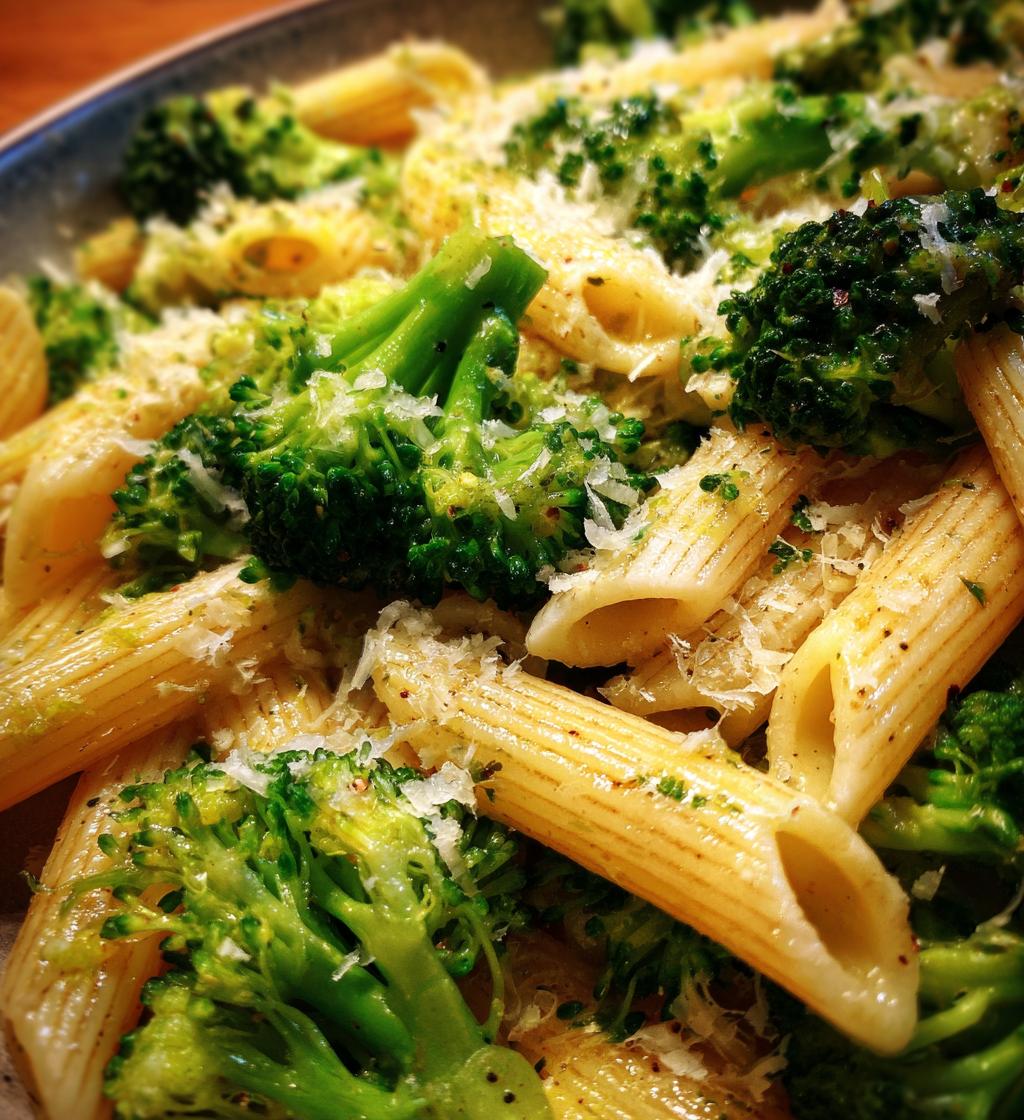 light healthy broccoli pasta - detail 1