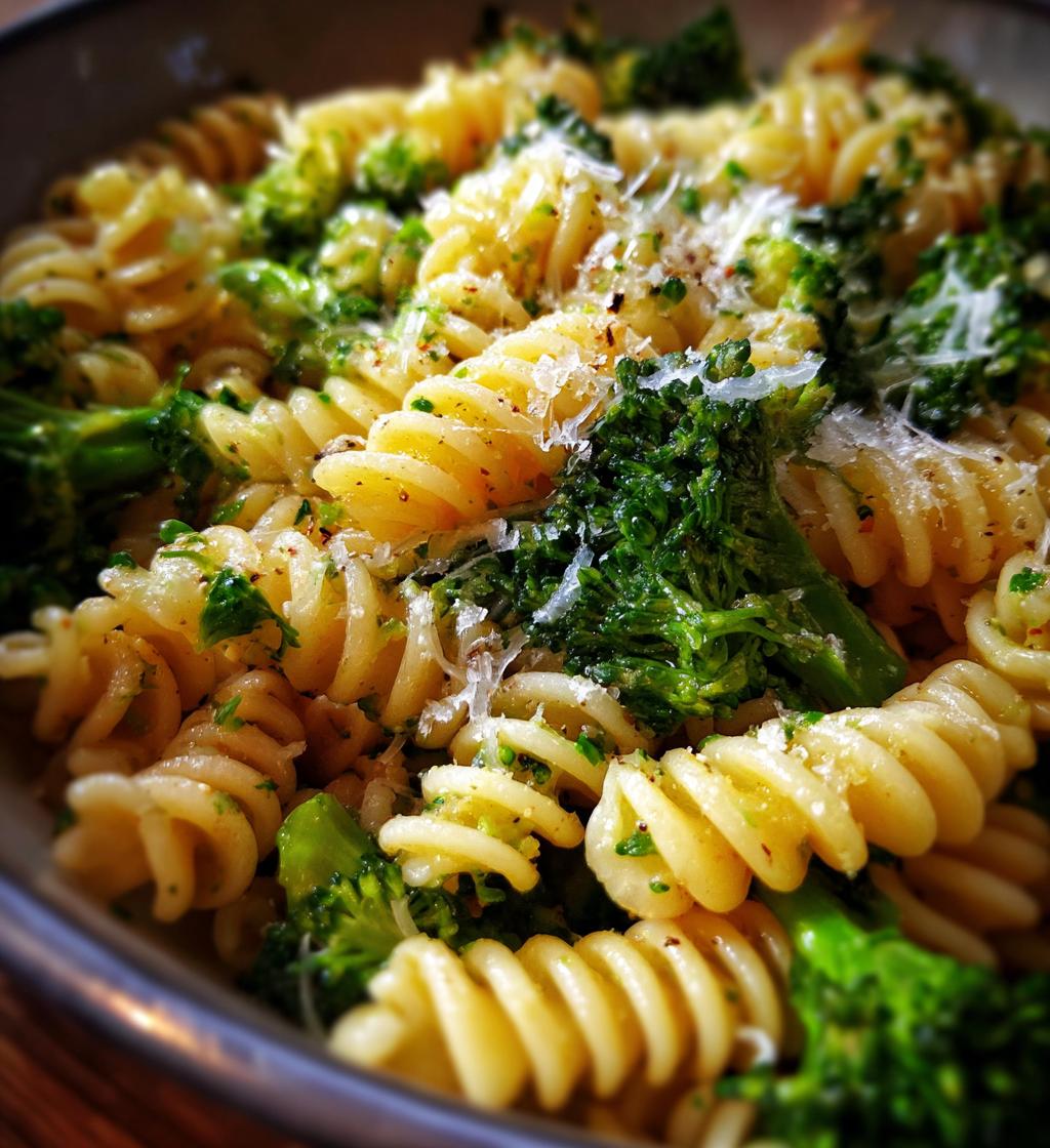 light healthy broccoli pasta
