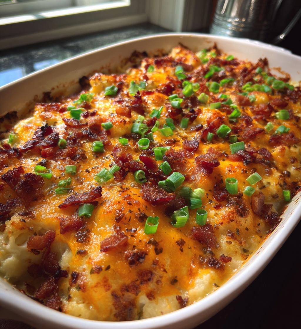 loaded cauliflower casserole