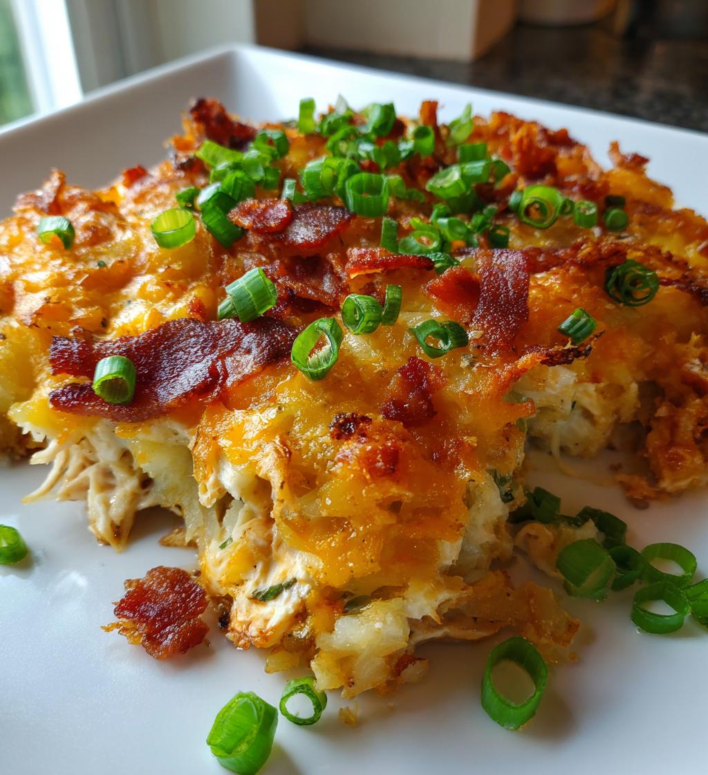 loaded potato ranch chicken casserole
