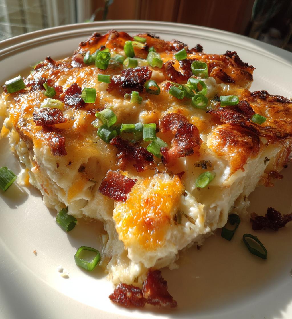 loaded scalloped potatoes - detail 1