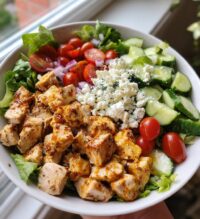 low carb greek chicken bowls