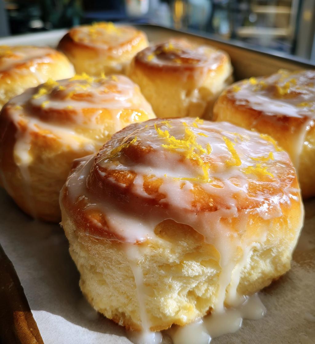 lusciously soft lemon rolls - detail 1