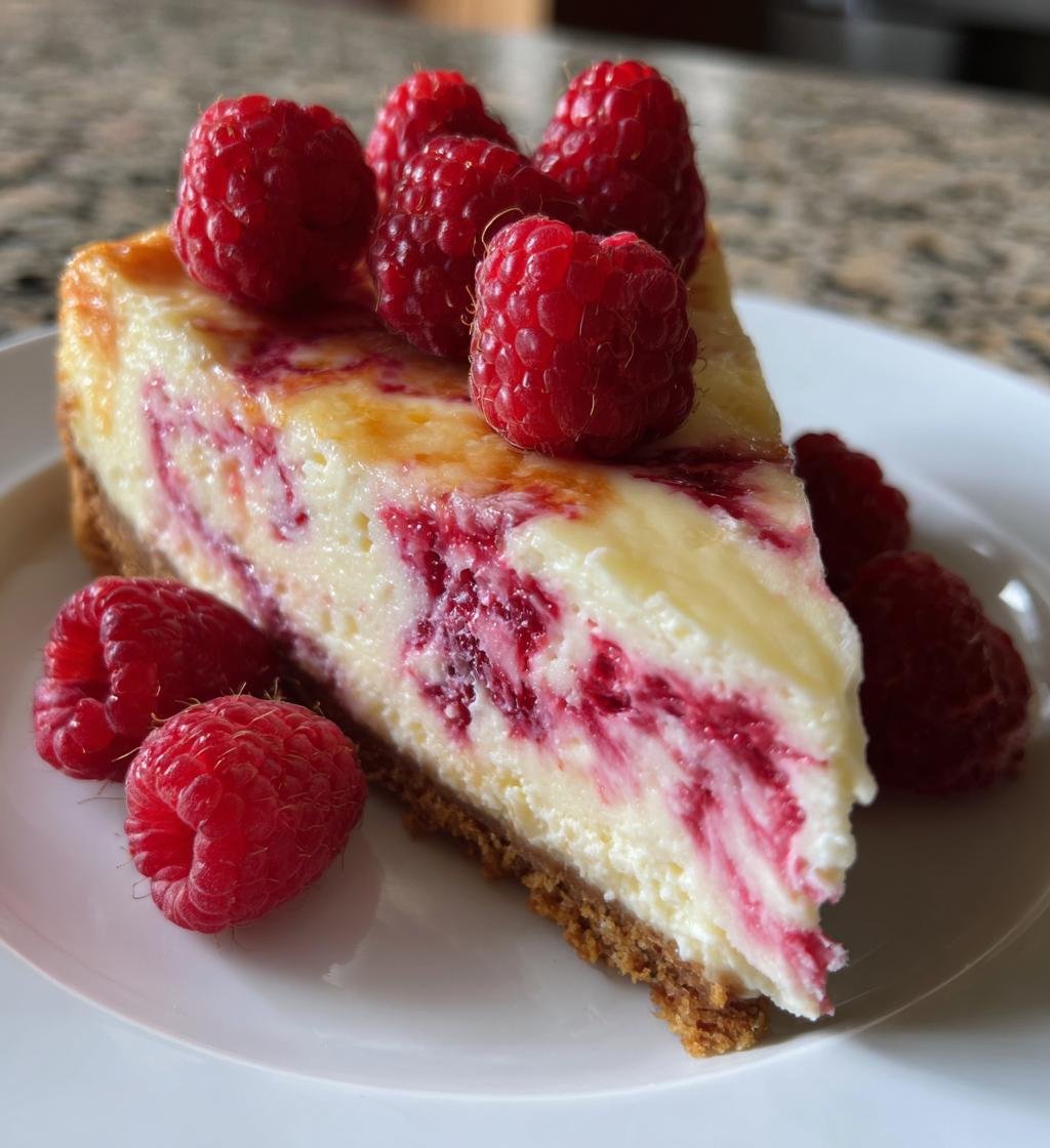 luxurious pink velvet raspberry cheesecake - detail 1