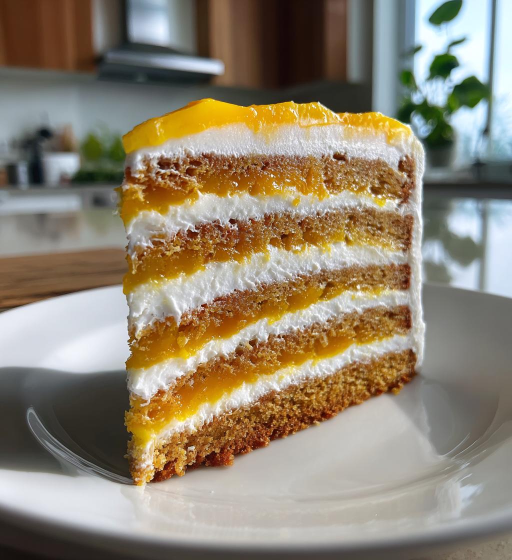 mango cake - detail 1