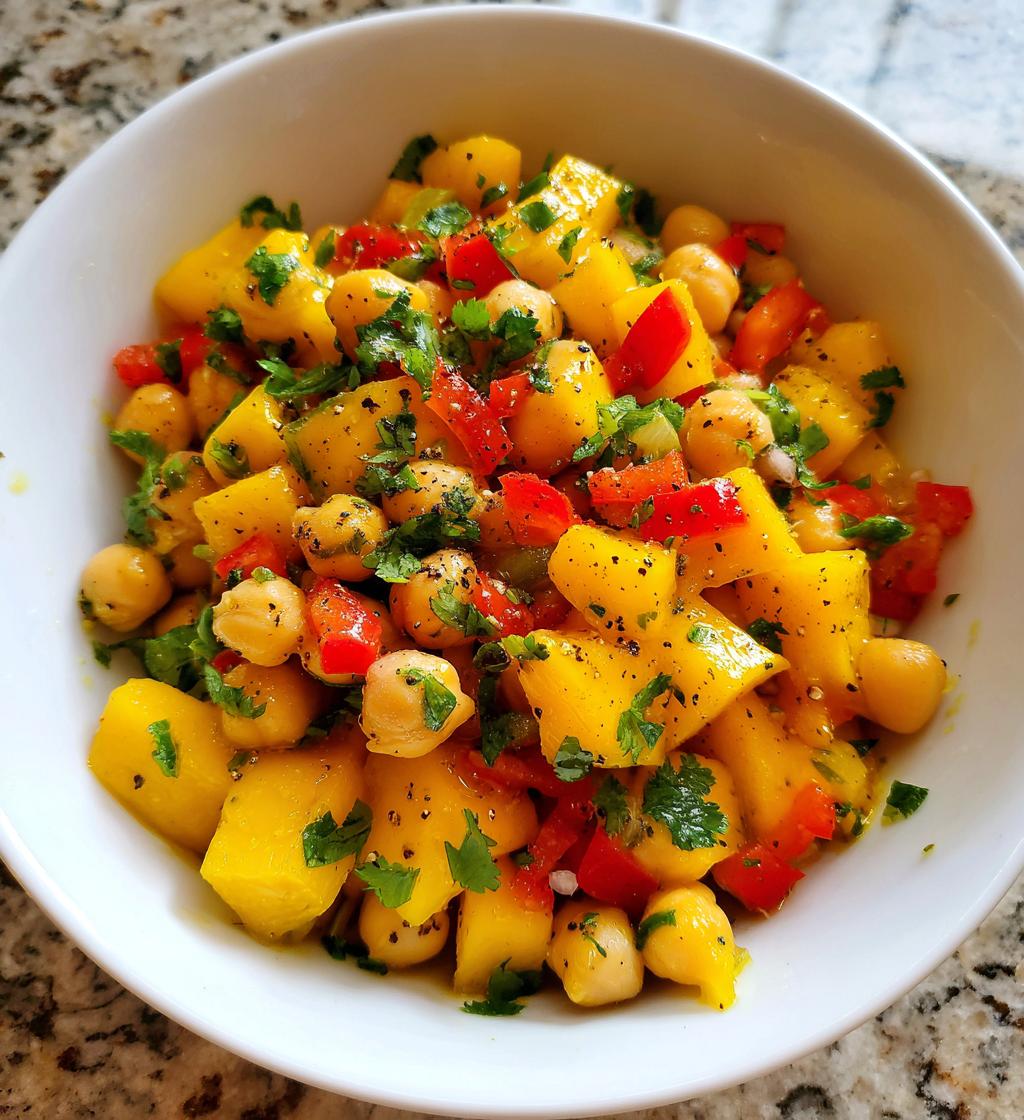 mango chickpea salad