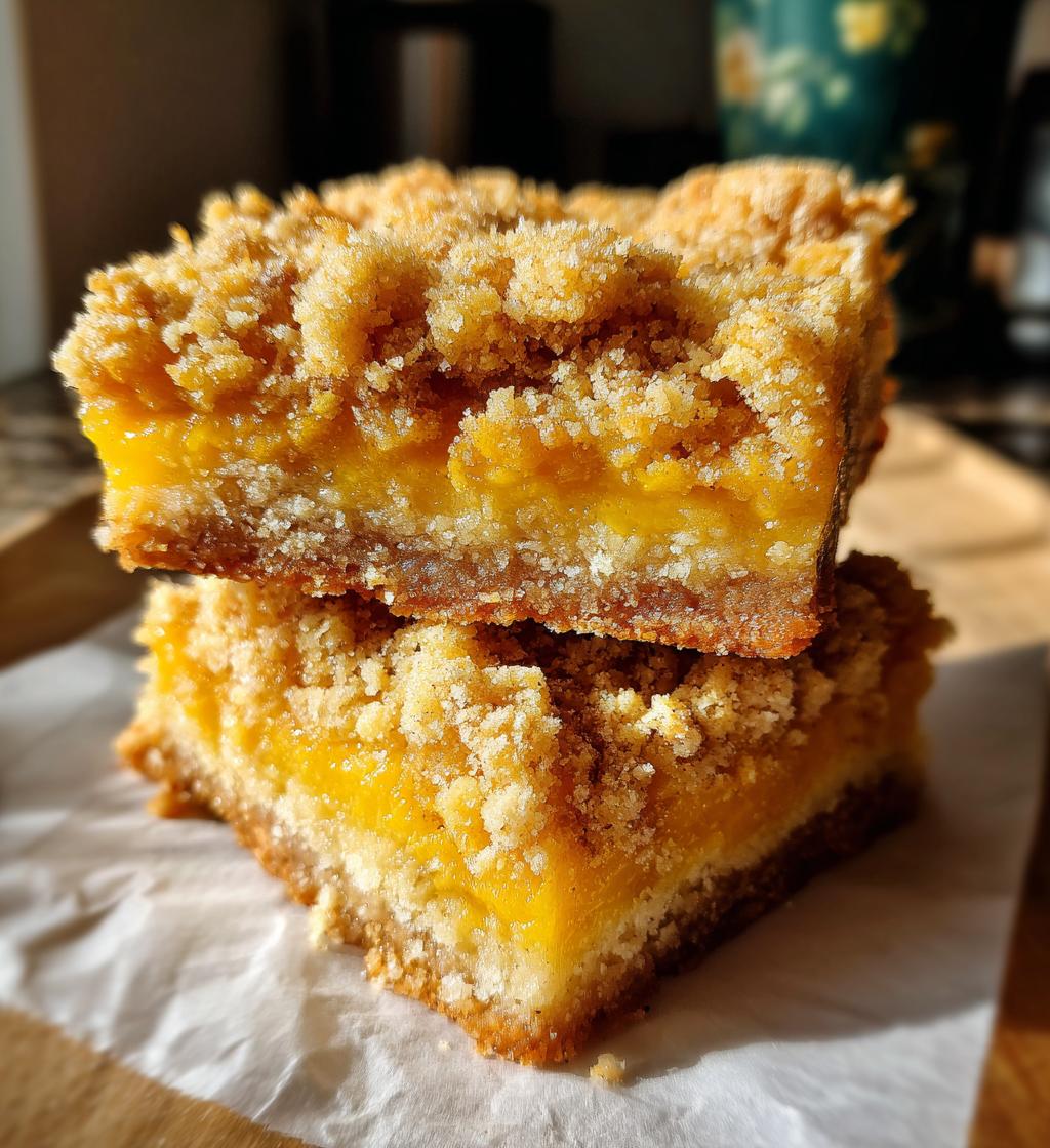 mango crumb bars