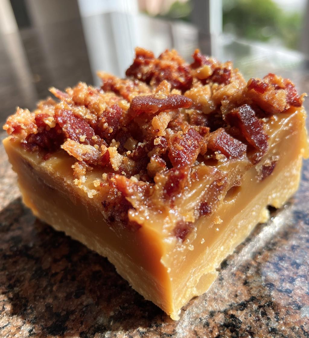 maple bacon fudge - detail 1