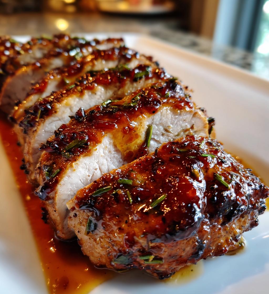 maple bourbon glazed pork tenderloin