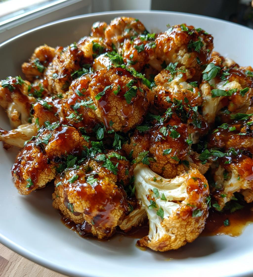 maple sriracha cauliflower bliss