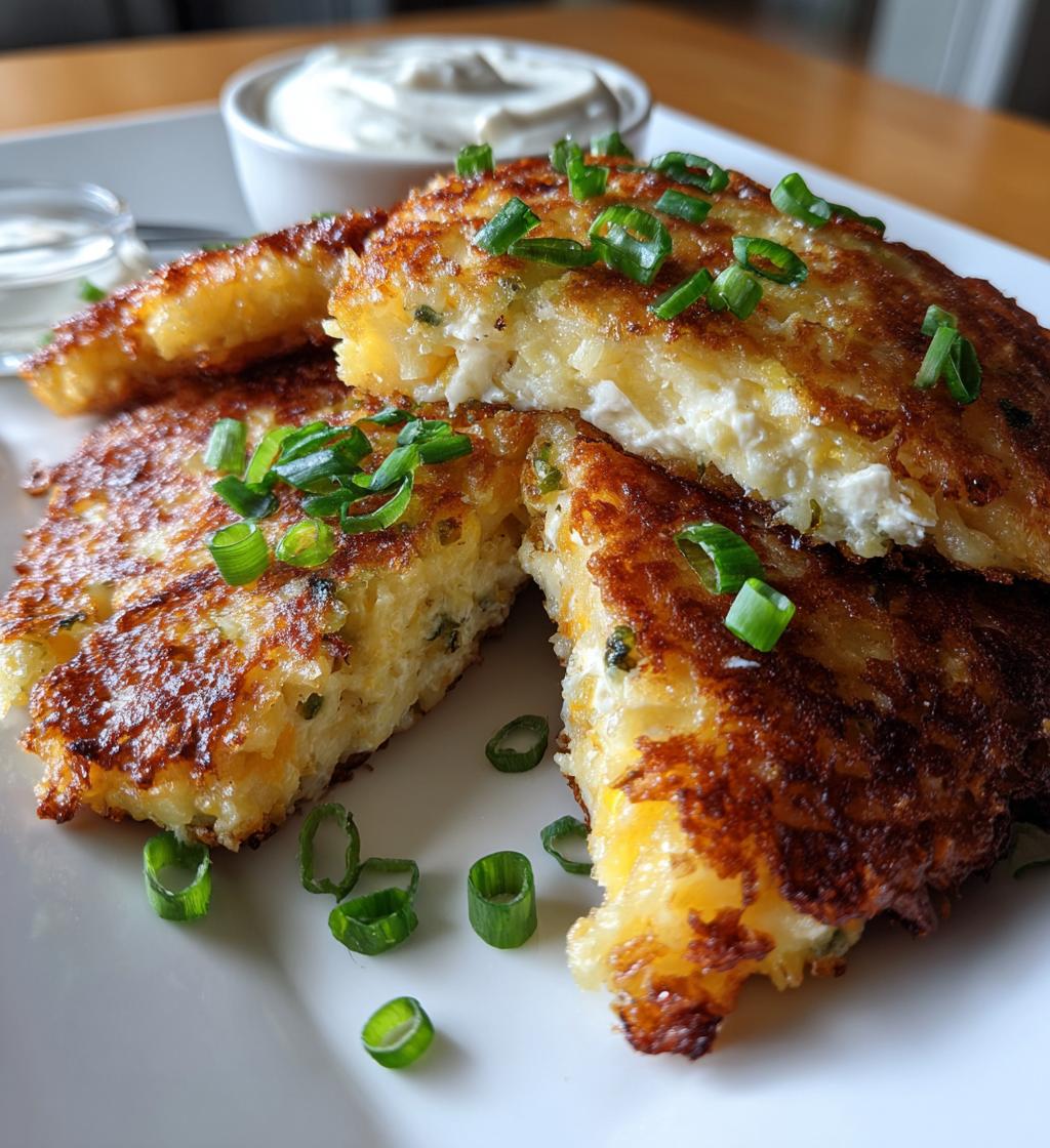 mashed potato pancakes - detail 1