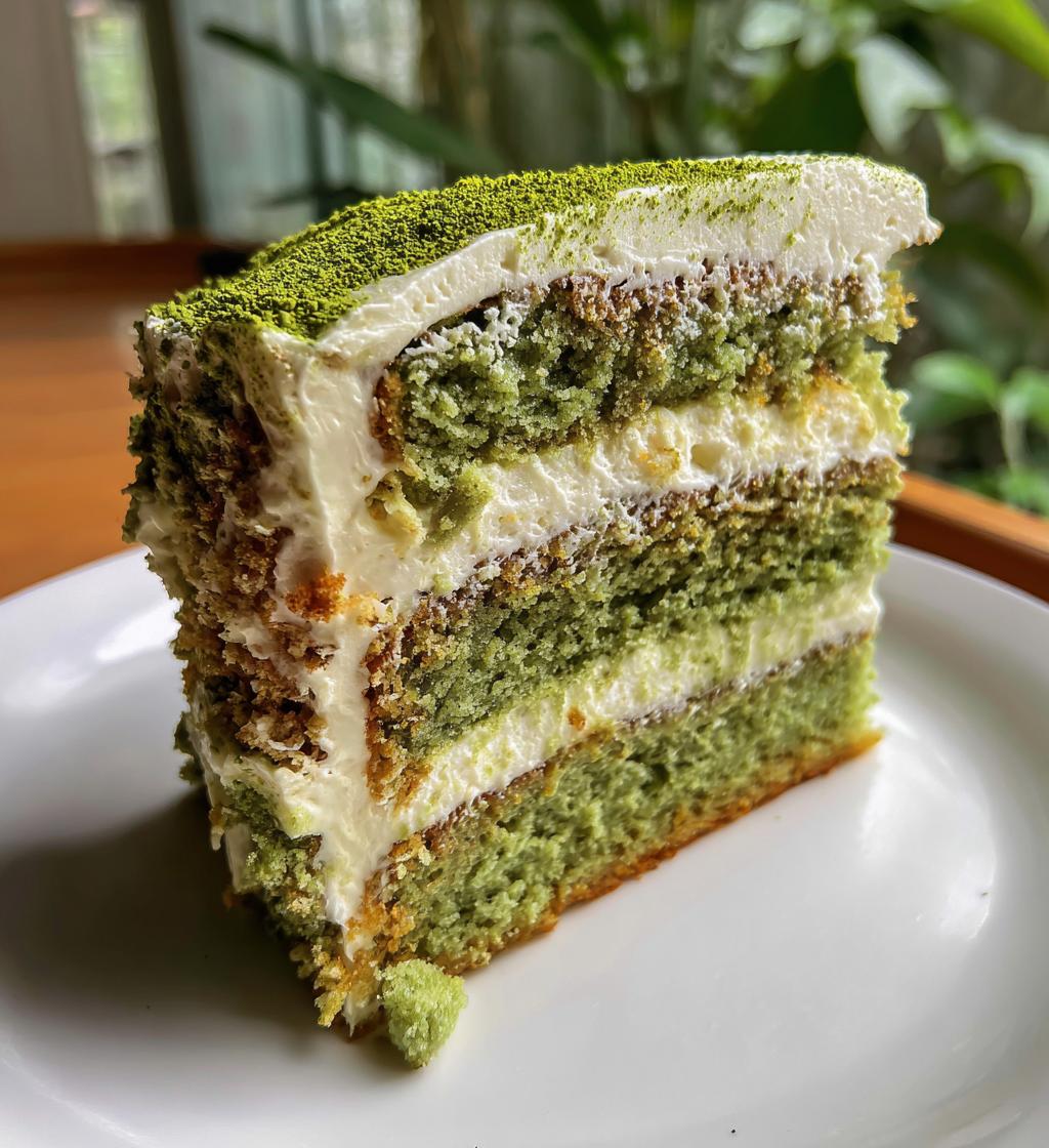 matcha dream cake - detail 1
