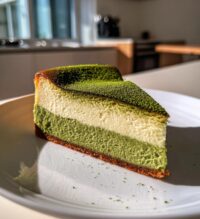 matcha japanese cheesecake