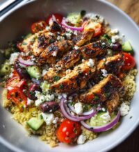 mediterranean chicken bowl