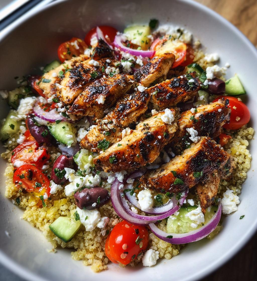 mediterranean chicken bowl