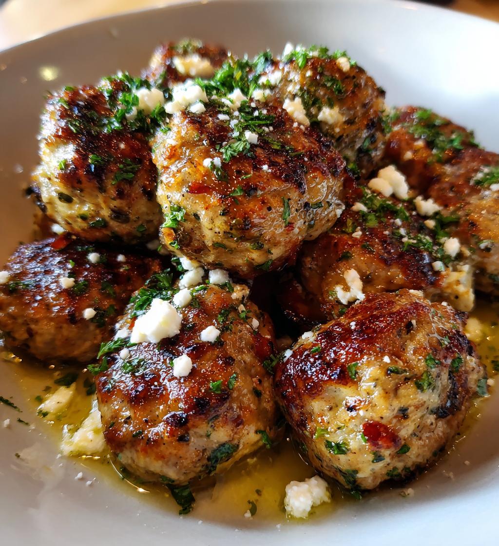 mediterranean chicken meatballs