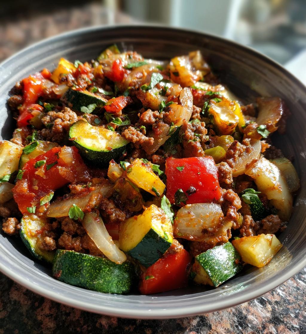 mediterranean ground beef stir fry recipe