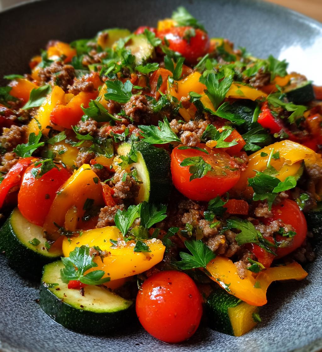 mediterranean ground beef stir fry recipe