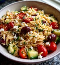 mediterranean orzo pasta salad