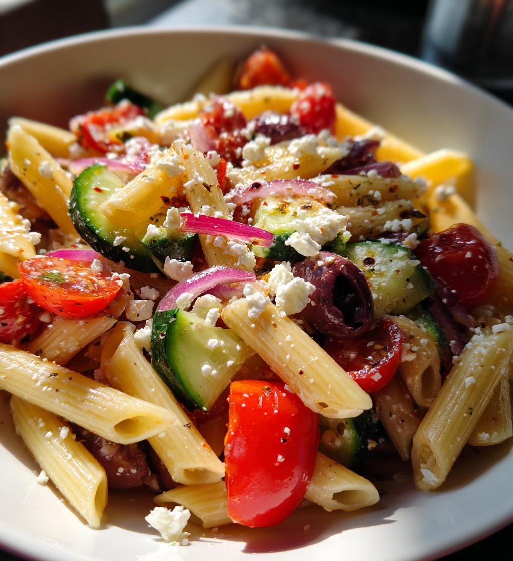 mediterranean pasta salad - detail 1
