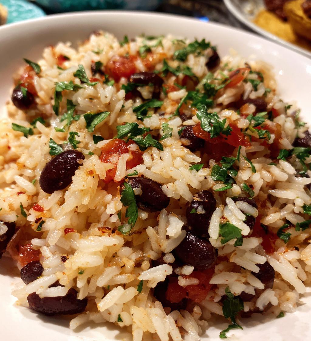 mediterranean rice and beans