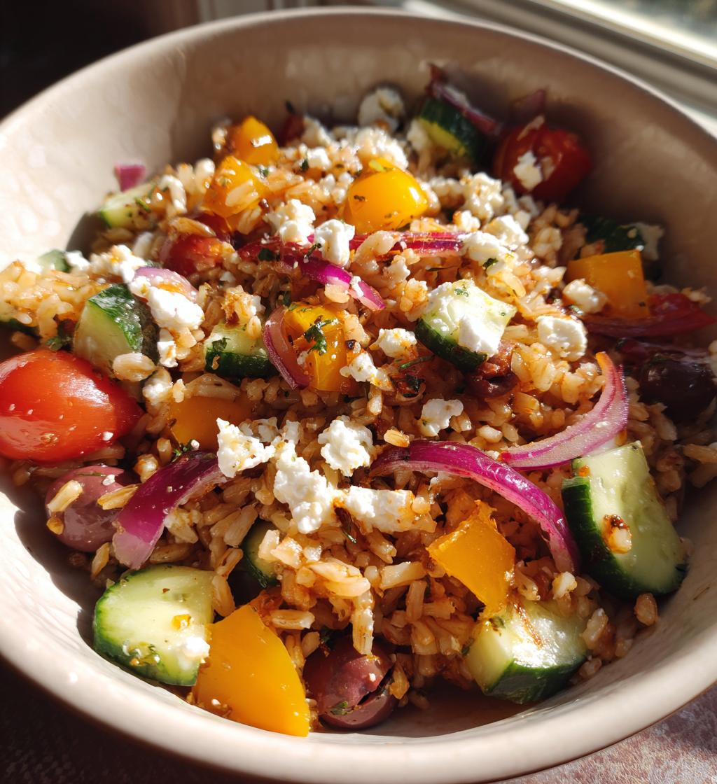 mediterranean rice bowl - detail 1