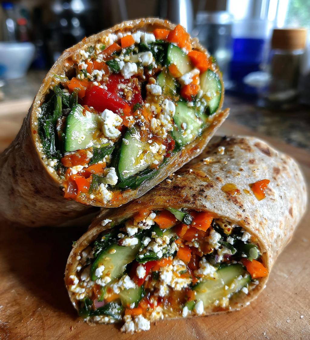 mediterranean veggie wraps