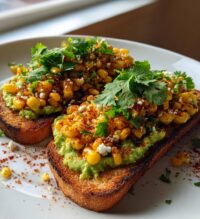 mexican street corn avocado toast