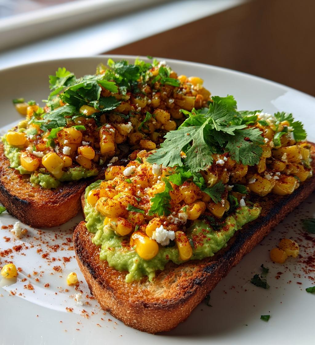 mexican street corn avocado toast