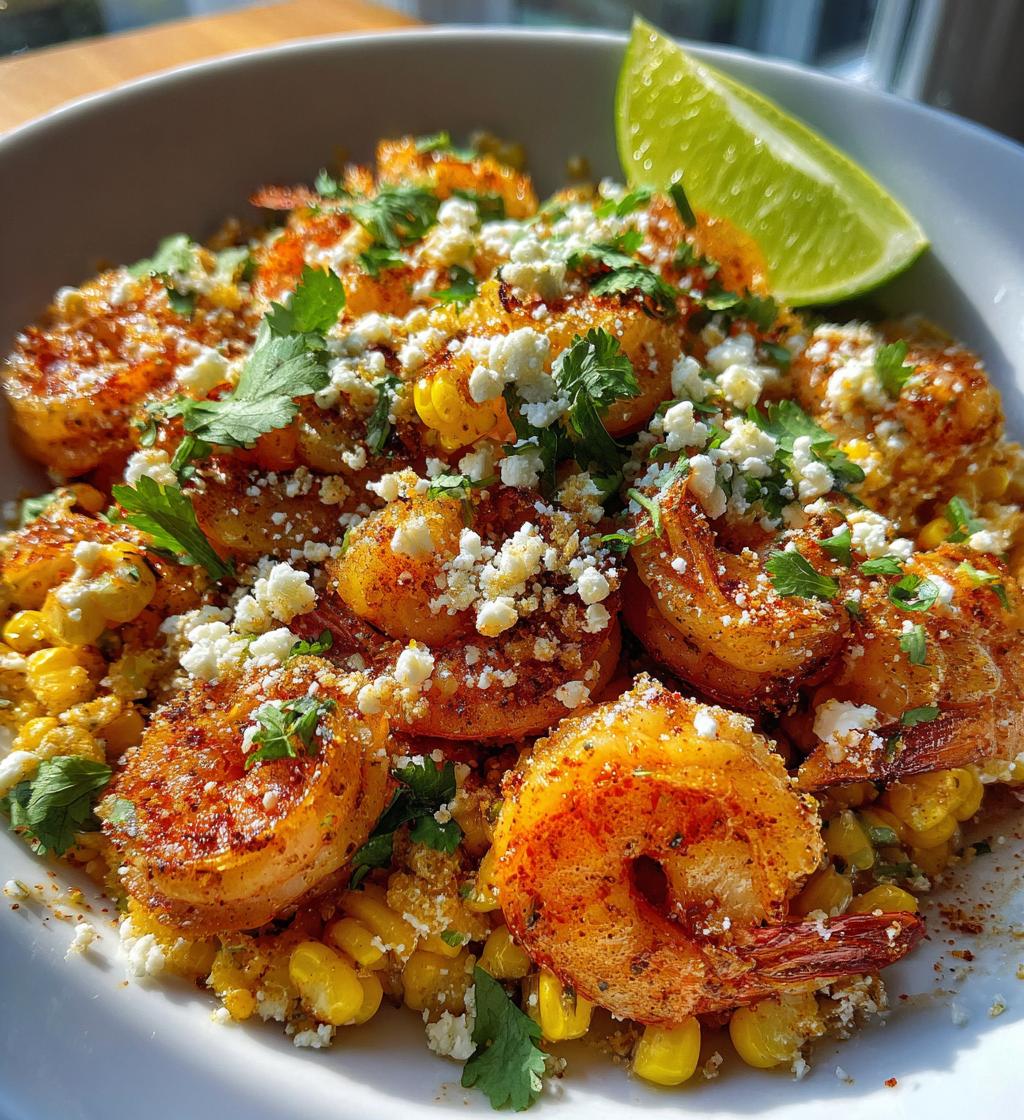mexican street corn shrimp - detail 1
