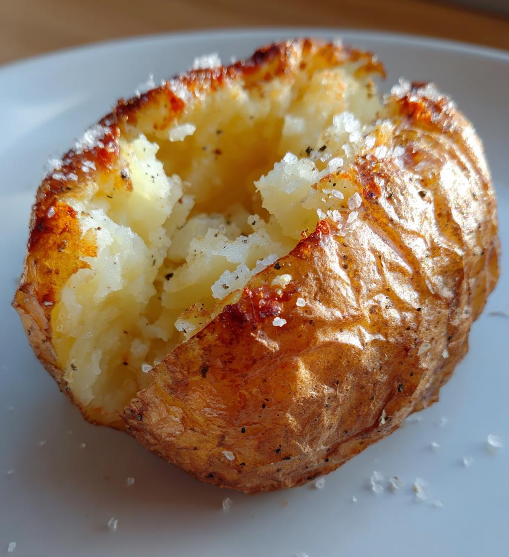 microwave baked potato - detail 1