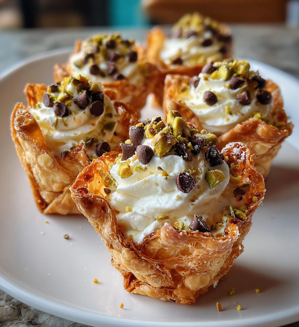 mini cannoli cups