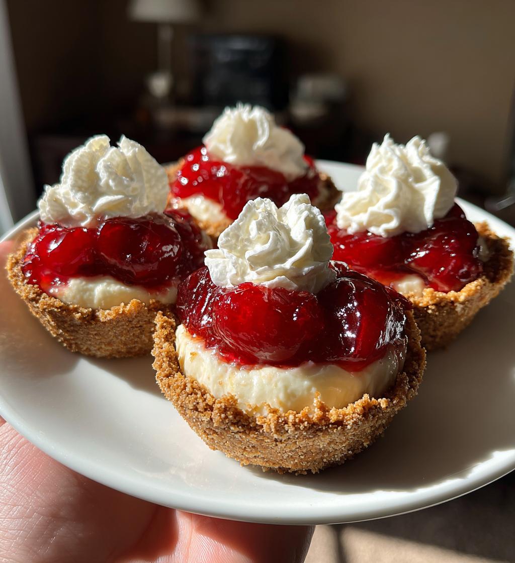 mini cherry cream cheese pies - detail 1