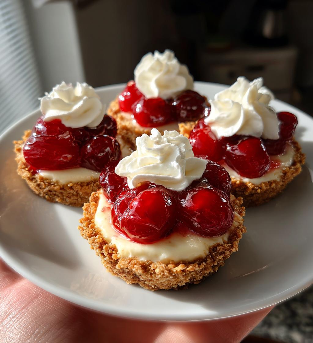 mini cherry cream cheese pies