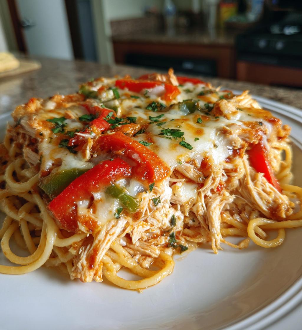 monterey chicken spaghetti - detail 1
