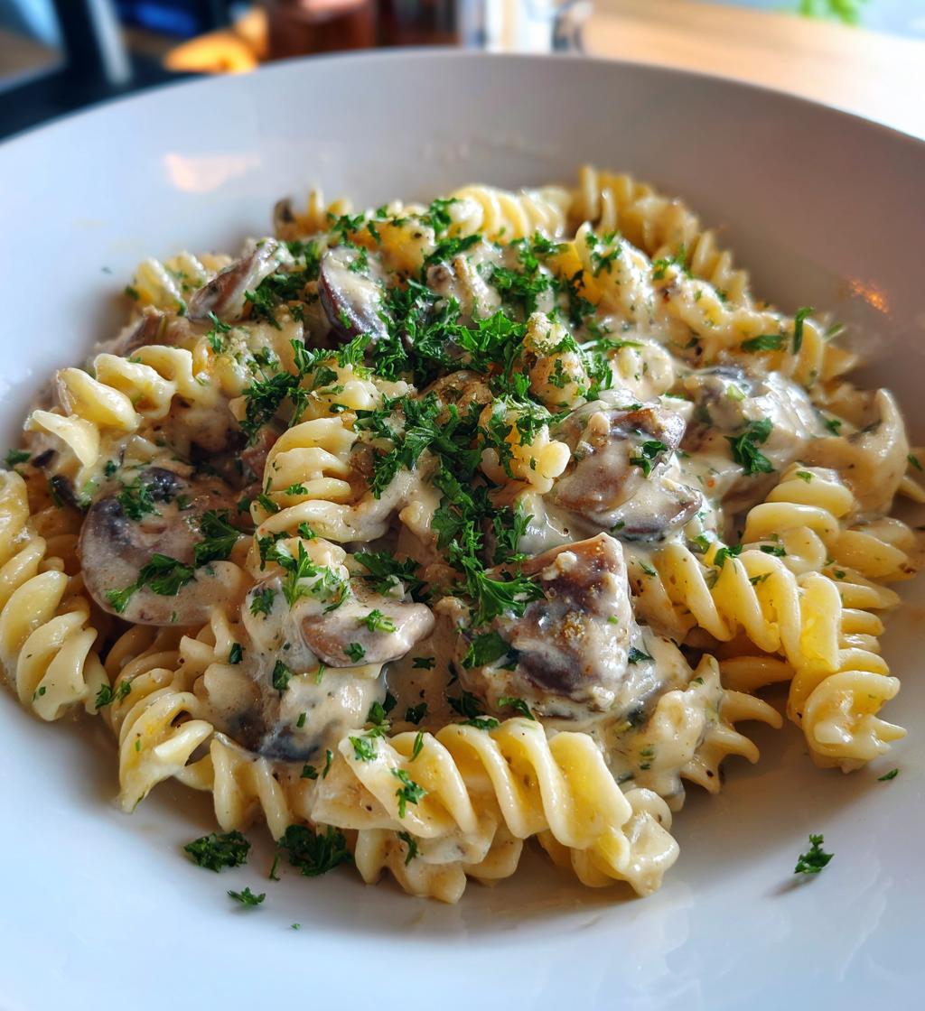 mushroom stroganoff pasta