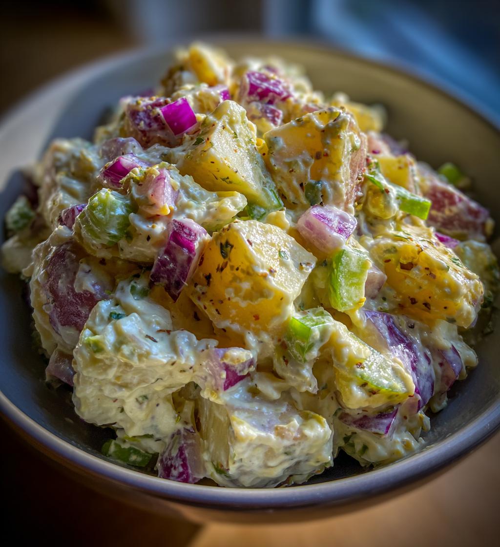 mustard potato salad - detail 1