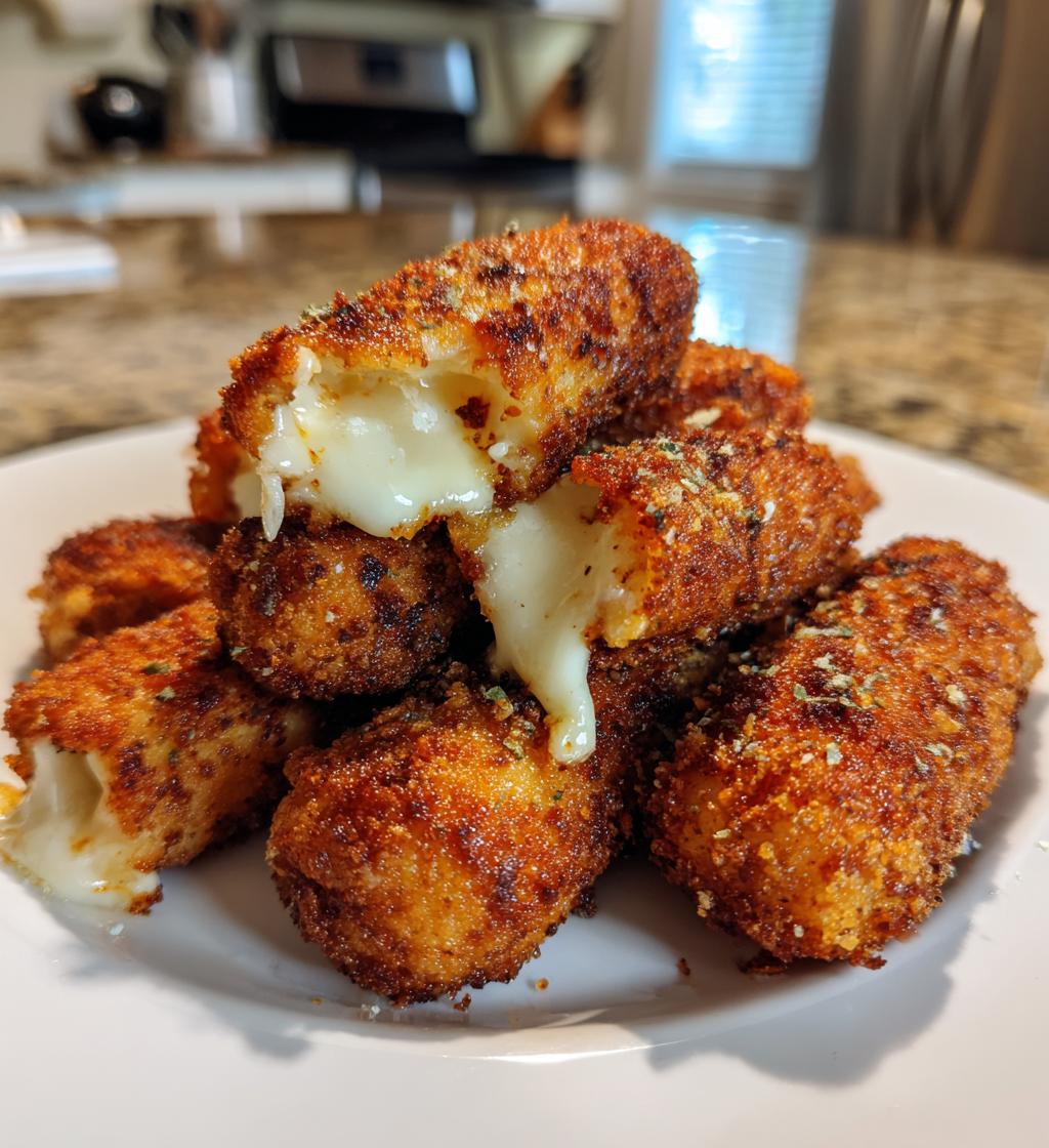 nashville hot beef wrapped mozzarella sticks