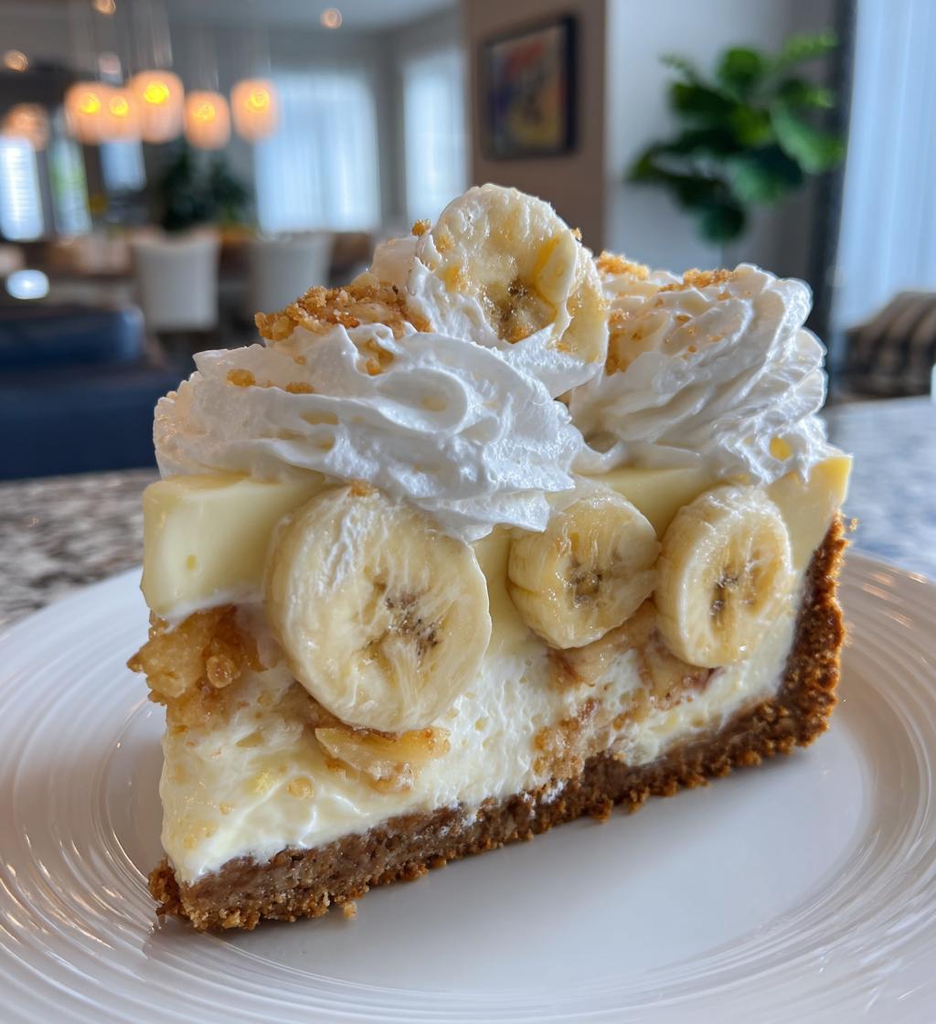 no bake banana pudding cheesecake - detail 1