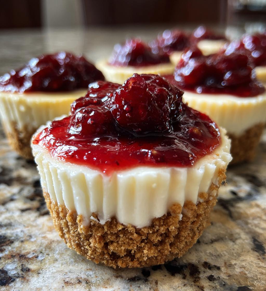 no bake mini cheesecakes - detail 1