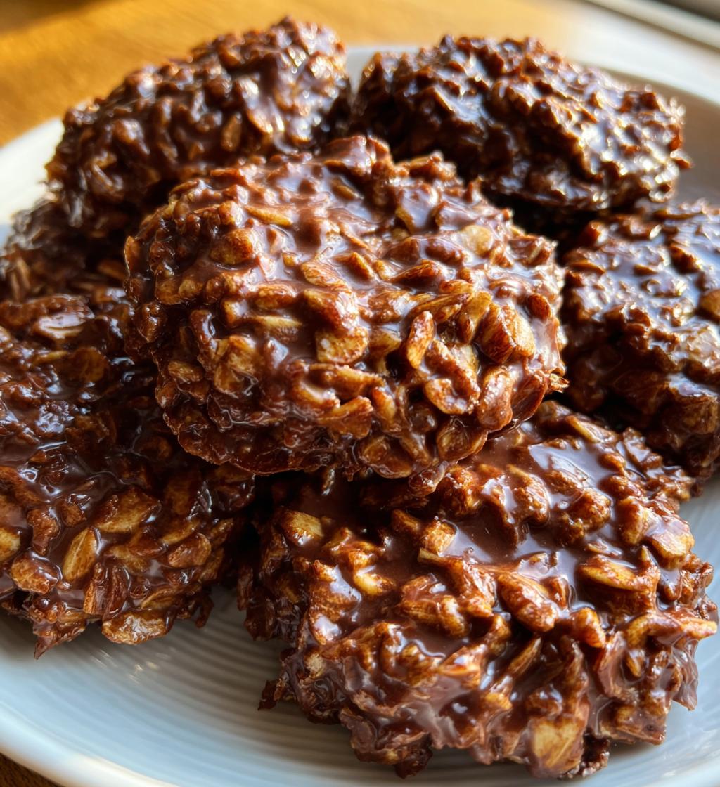 no bake oatmeal cookies - detail 1