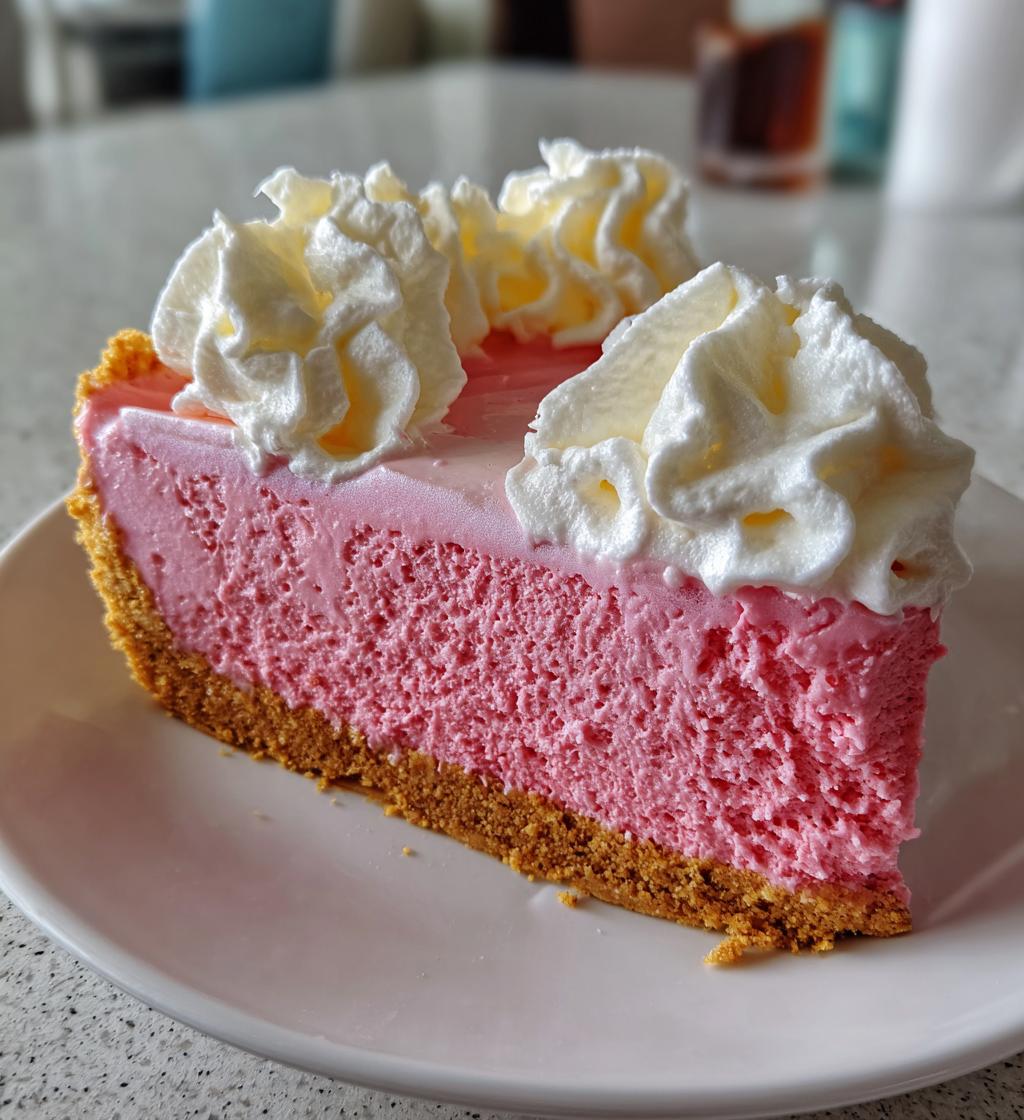 no bake pink paradise candy cheesecake