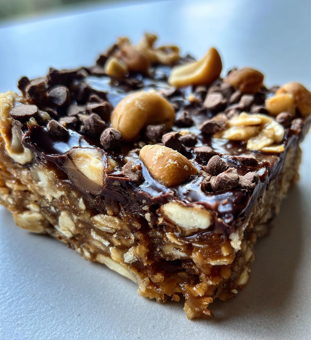 no bake post workout snickers cookie - detail 1