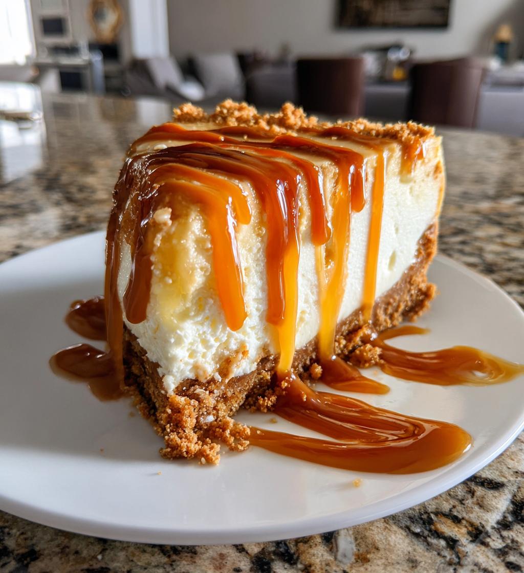no bake salted caramel cheesecake - detail 1